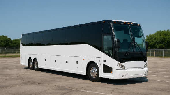 Exterior of Charter Bus Company Rochester's 55 Passenger Charter Bus in Rochester