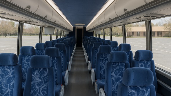 moorhead 55 passenger charter bus inside