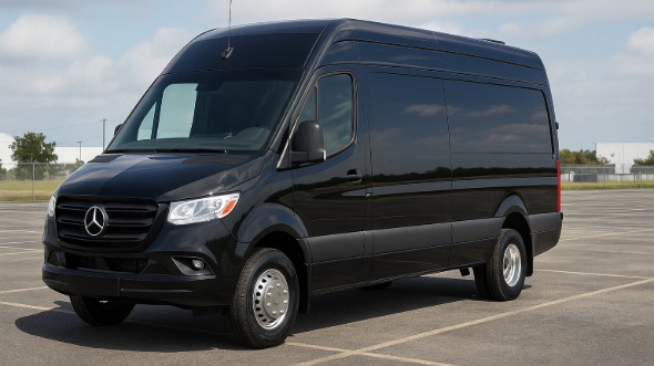 Exterior of Charter Bus Company Sioux Falls's Sprinter Limo in Sioux Falls